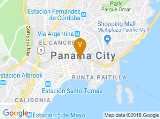map of Hotel Riu Plaza Panama