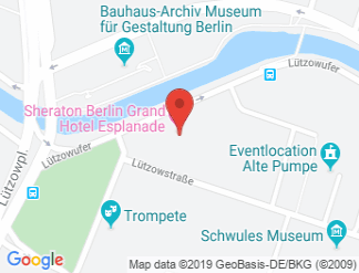 map of Sheraton Berlin Grand Hotel Esplanade