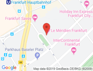 map of Le Meridien Parkhotel Frankfurt