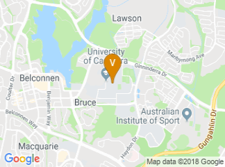 map of University of Canberra, Bruce Campus