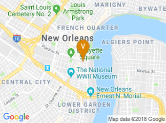 map of Loews New Orleans Hotel