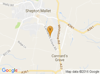 map of Cannards Grave Road
