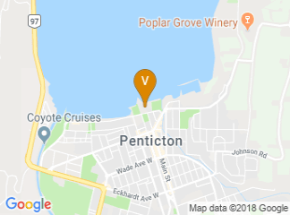 map of Penticton Lakeside Resort, Convention Centre & Casino