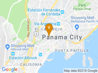map of Hotel El Panama