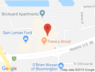 map of DoubleTree by Hilton Hotel Bloomington