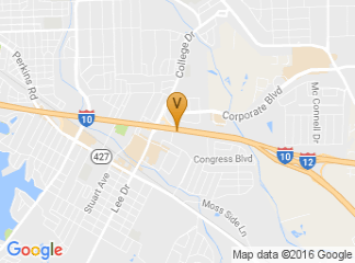 map of Crowne Plaza Baton Rouge