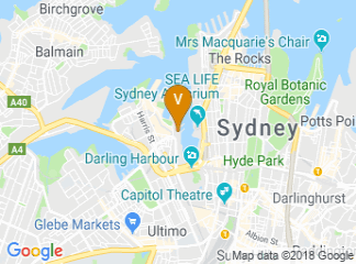 map of Australian National Maritime Museum
