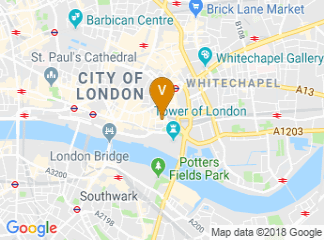 map of DoubleTree by Hilton Hotel London - Tower of London