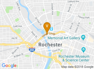 map of Rochester Dome Arena