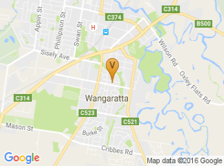 map of Wangaratta Performing Arts CentreCentreorming Arts Centre
