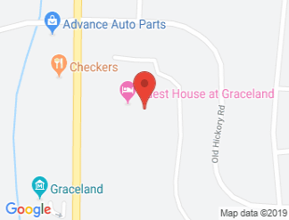 map of The Guest House at Graceland
