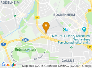map of Radisson Blu Hotel, Frankfurt