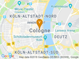 map of Cologne City Hall