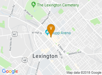 map of Hilton Lexington/Downtown