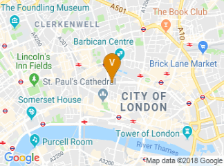 map of Plaisterers' Hall
