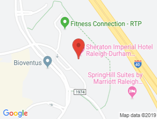 map of Sheraton Imperial Hotel & Convention Center