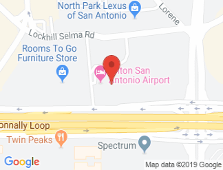 map of Hilton San Antonio Airport