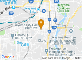 map of Okayama University