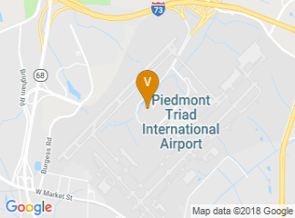 map of Greensboro-High Point Marriott Airport