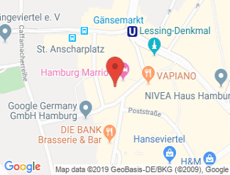 map of Hamburg Marriott Hotel