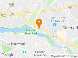 map of Crowne Plaza Philadelphia-Cherry Hill