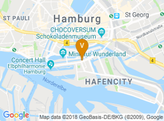 map of AMERON Hotel Speicherstadt Hamburg