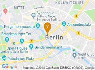 map of Radisson Blu Hotel, Berlin