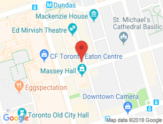 map of Pantages Hotel Toronto