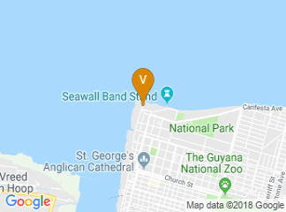 map of Guyana Marriott Hotel Georgetown
