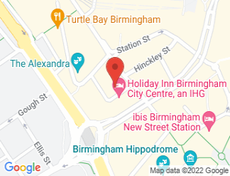 map of The Birmingham Conference & Events Centre