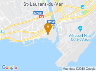 map of Hotel Novotel Nice Aeroport Cap 3000