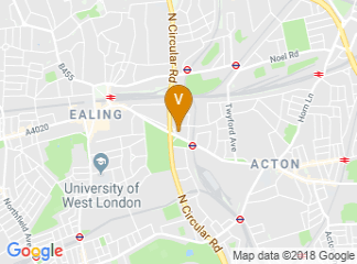 map of DoubleTree by Hilton Hotel London - Ealing
