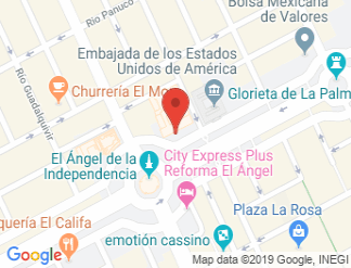 map of Sheraton Mexico City Maria Isabel Hotel