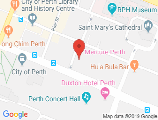 map of Mercure Perth