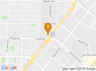map of Holiday Inn Santa Ana-Orange Co. Arpt