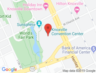 map of Knoxville Convention Exhibition Center