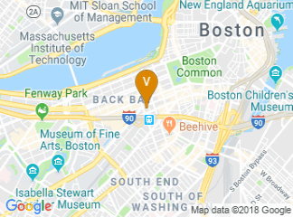map of Fairmont Copley Plaza, Boston