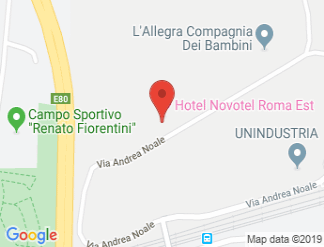 map of Hotel Novotel Roma Est