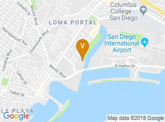 map of Courtyard by Marriott San Diego Airport/Liberty Station