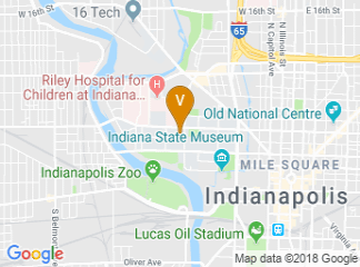 map of Indiana University - Purdue University Indianapolis