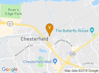 map of DoubleTree by Hilton Hotel St. Louis - Chesterfield