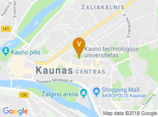 map of Kaunas University of Technology