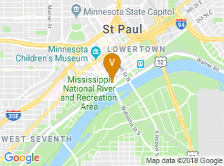 map of InterContinental Saint Paul Riverfront