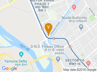 map of Holiday Inn New Delhi Mayur Vihar Noida
