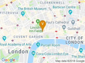 map of Central London County Court