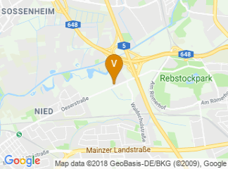 map of H4 Hotel Frankfurt Messe