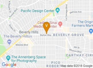 map of Four Seasons Hotel Los Angeles At Beverly Hills