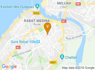 map of La Tour Hassan Hotel Rabat