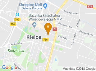 map of Jan Kochanowski University of Kielce