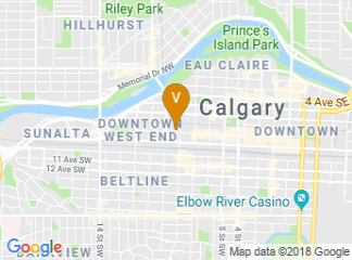 map of University of Calgary Downtown Campus